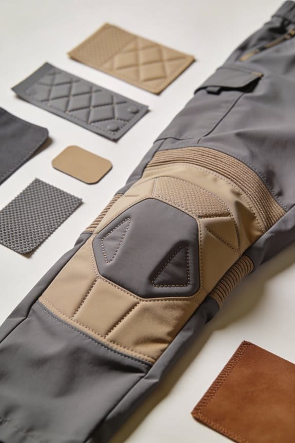 articulated knee pants comfort