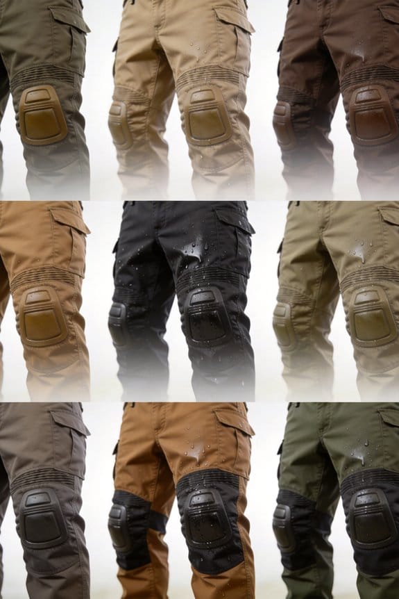durable work pants selection