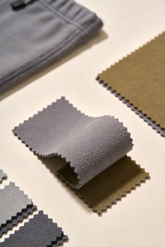 lightweight fleece enhances mobility