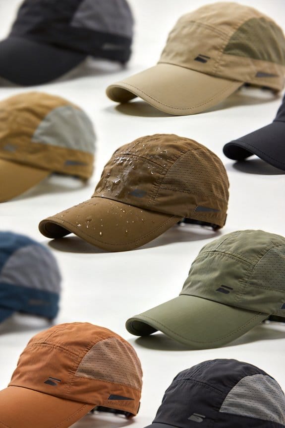 lightweight running hats collection