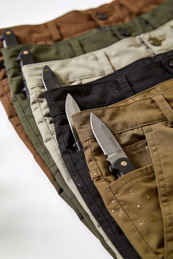 stylish functional knife pocket pants