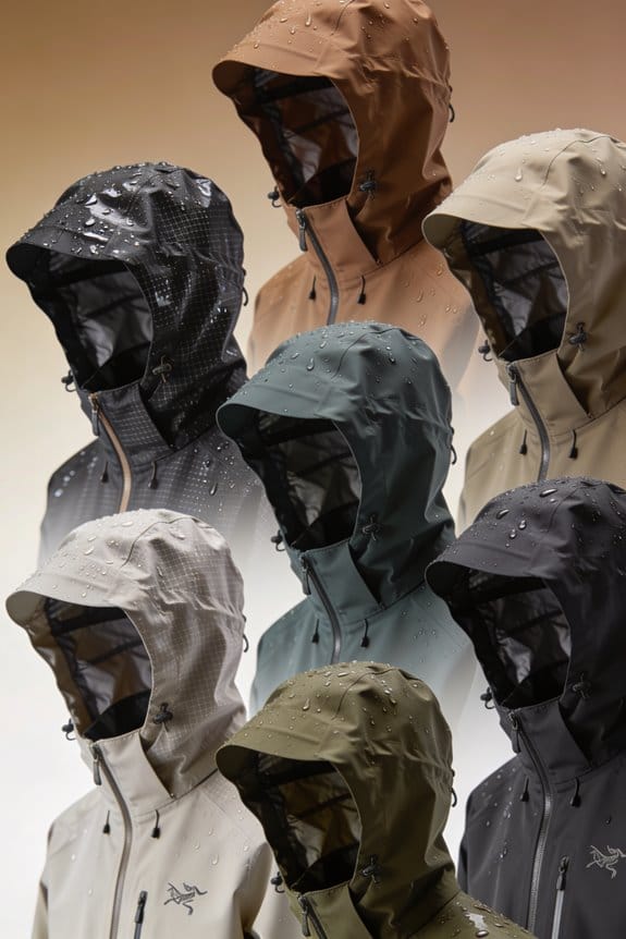 stylish hooded rain jackets