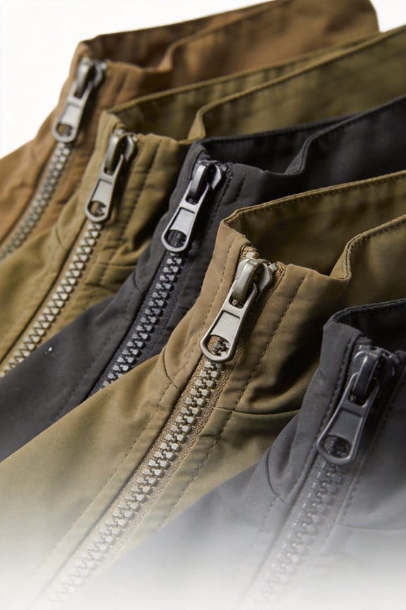 stylish two way zipper jackets
