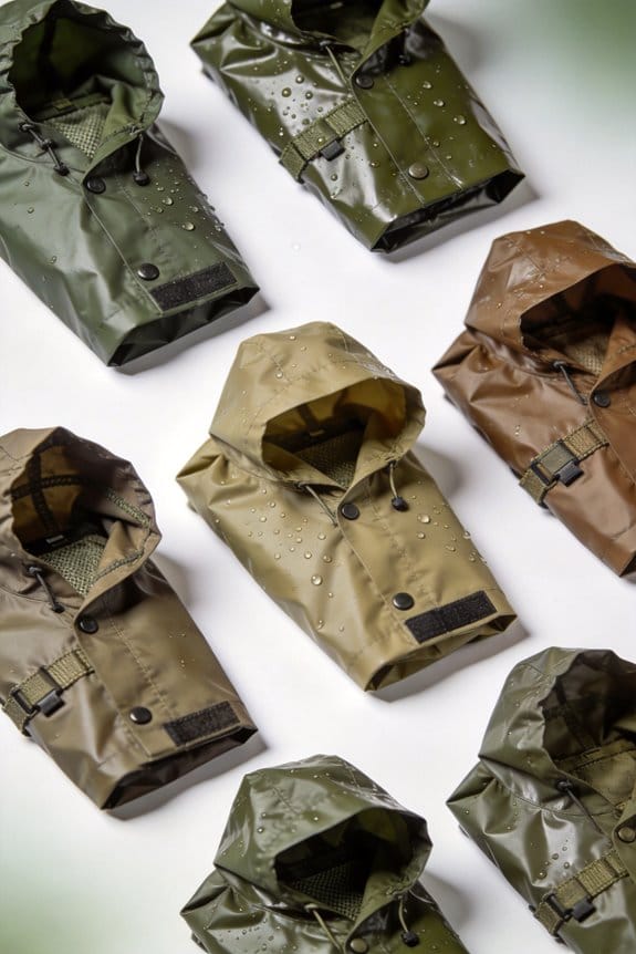 top military rain ponchos
