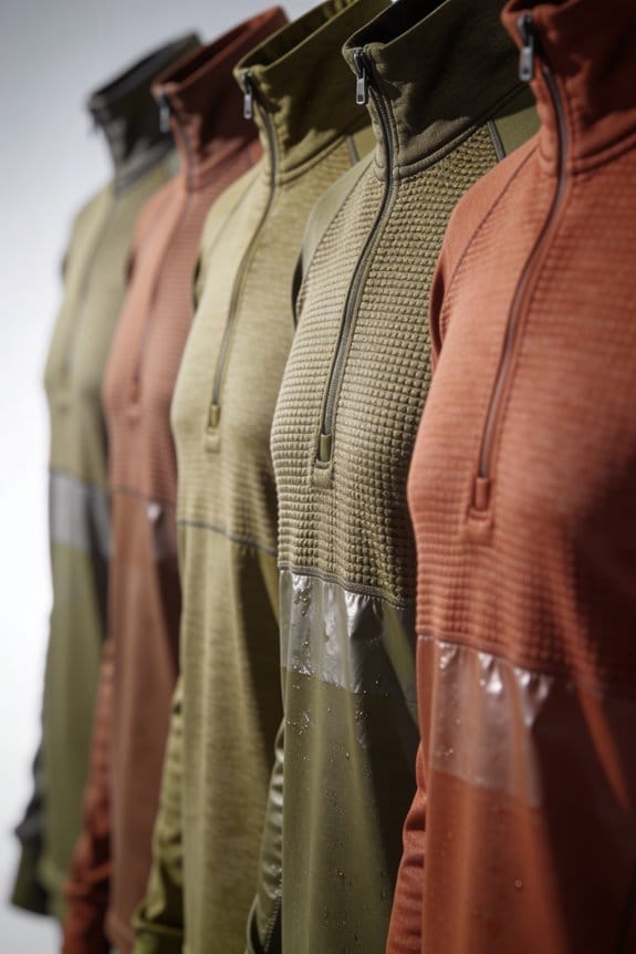 warm and comfy quarter zips