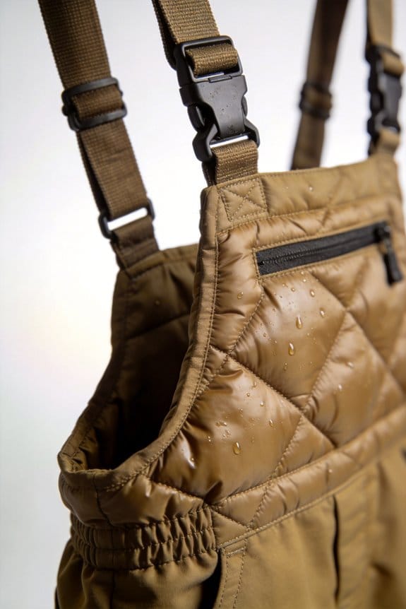 warm insulated bib overalls